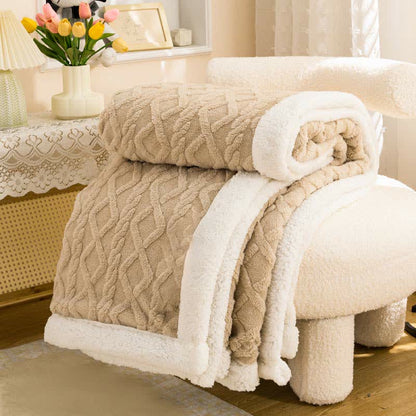 Reversible Throw Blanket | Soft Polyester | Lightweight Cozy Design