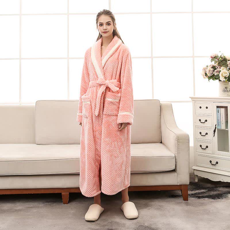 Thick Fleece Bathrobe | Skin-Friendly Material | Playful Prints
