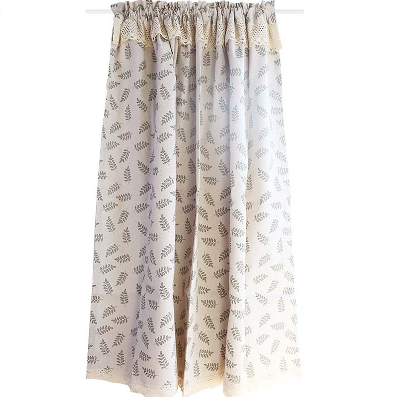Cotton Linen Cabinet Curtain | Easy Install Rod Pocket | Machine Washable