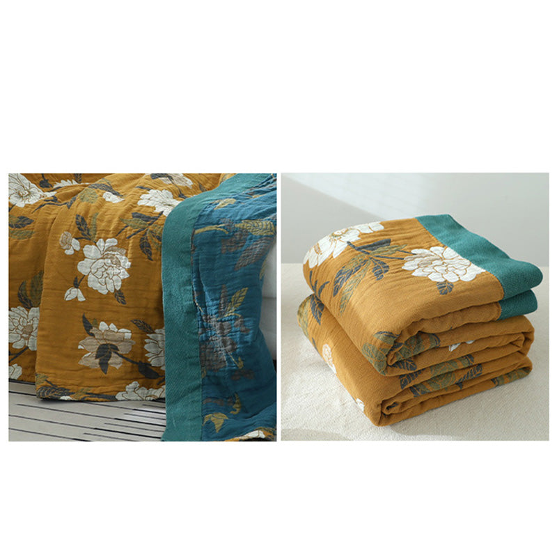 Cotton Reversible Blanket | Soft & Durable | 59"x79"