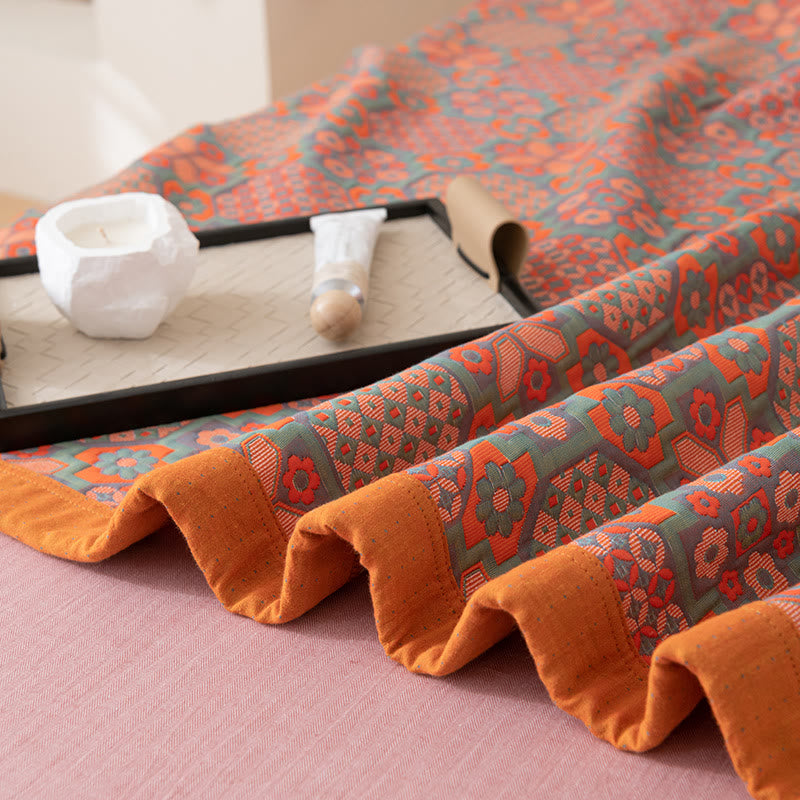 Floral Reversible Quilt | 100% Organic Cotton | Full/Queen/King Sizes