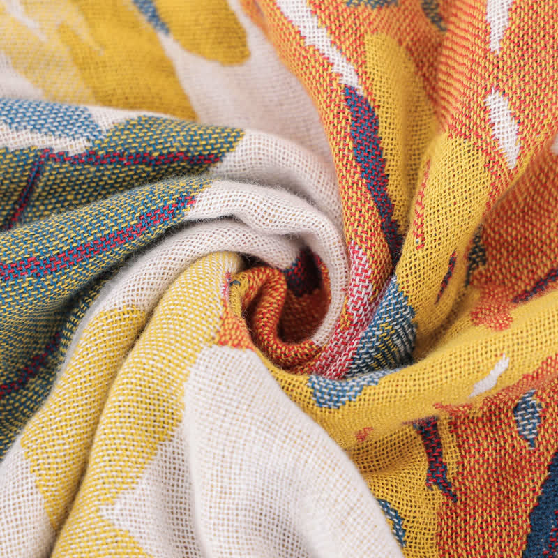 Cotton Gauze Quilt | Eco-Friendly Floral Design | Full/Queen Size