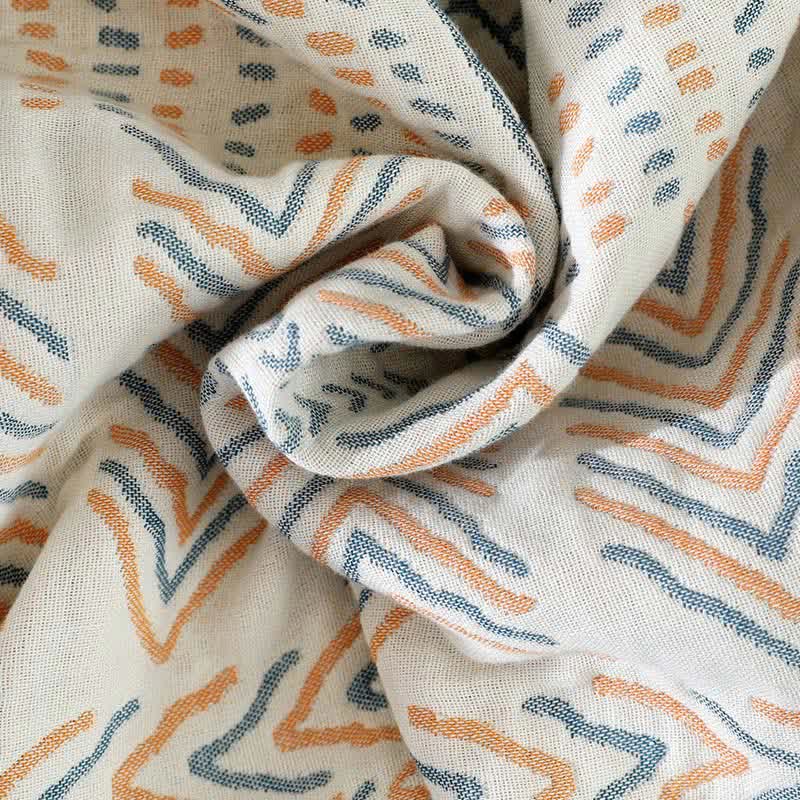 Cotton Striped Reversible Blanket | Ultra-Plush | Multiple Sizes Available