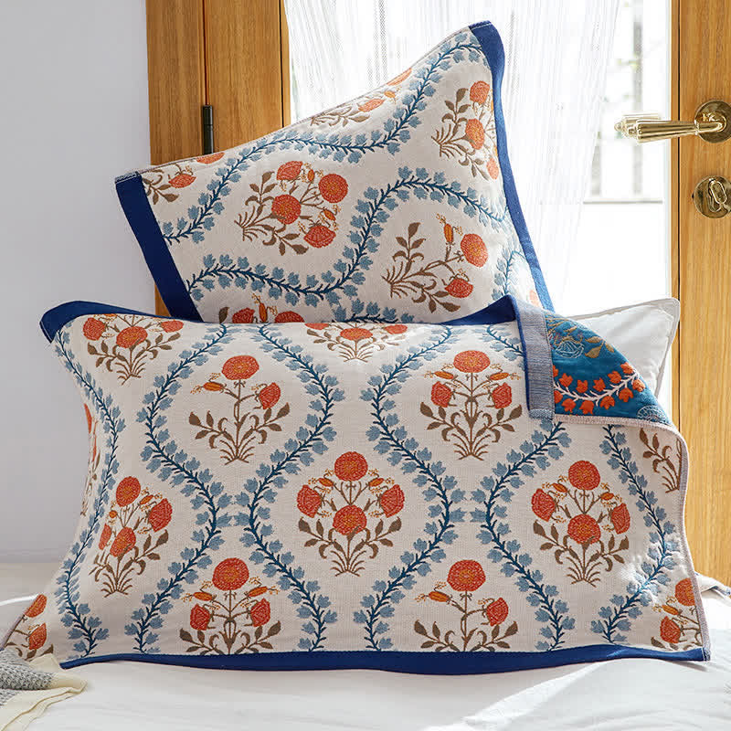 Cotton Pillow Towels | Breathable & Skin-Friendly | Set of 2