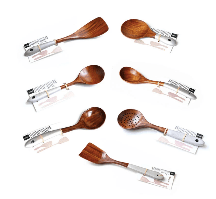 7Pcs Wooden Kitchen Utensils