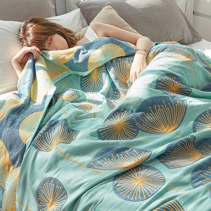 Dandelion Print Quilt | 100% Organic Cotton | King Size