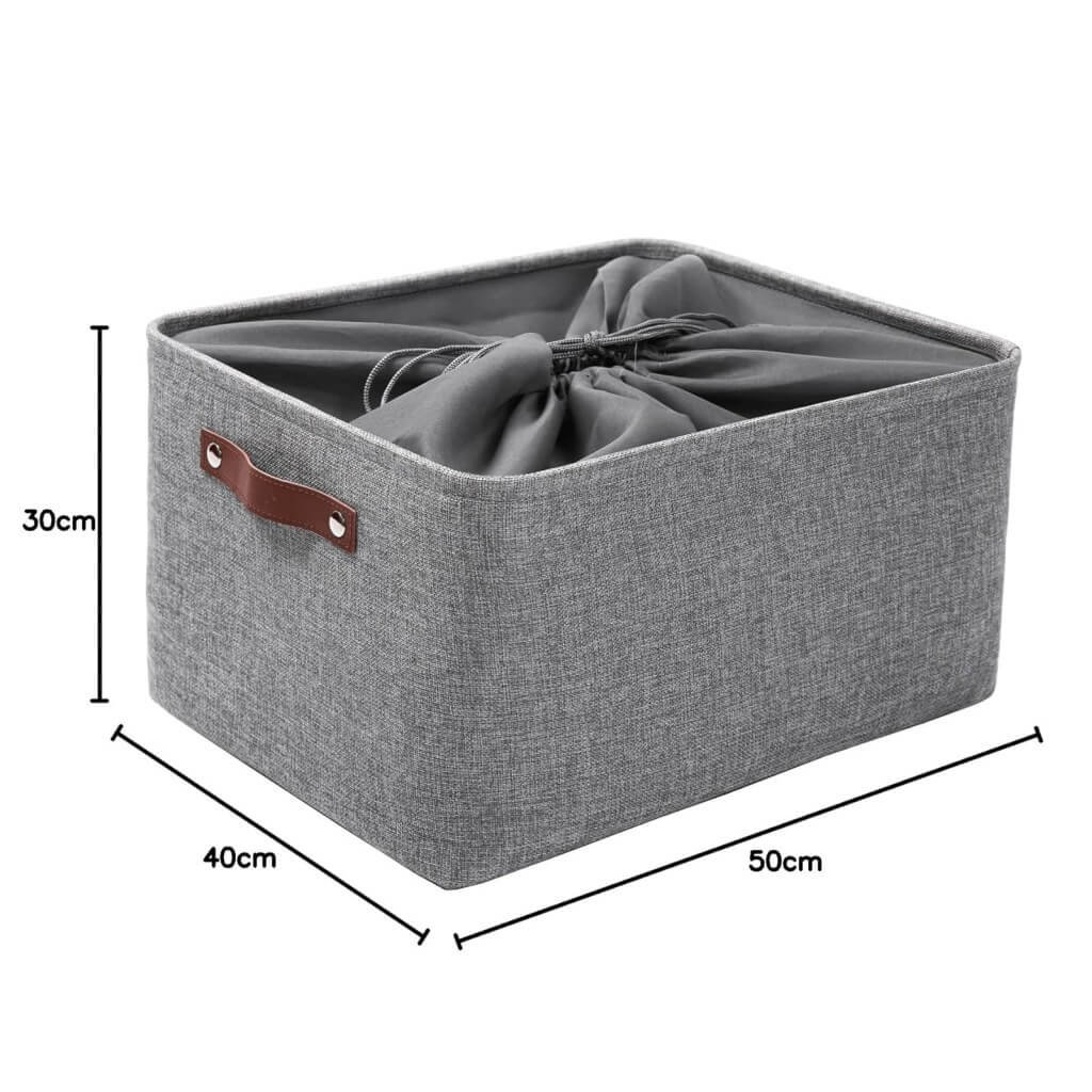 Storage Basket | Eco-Friendly Canvas & EVA | Grey, Multiple Sizes