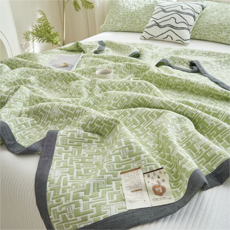Modern Cotton Gauze Quilt Set | Hypoallergenic & Eco-Friendly | Full/Queen Size Options