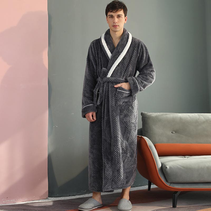 Thick Fleece Bathrobe | Skin-Friendly Material | Playful Prints