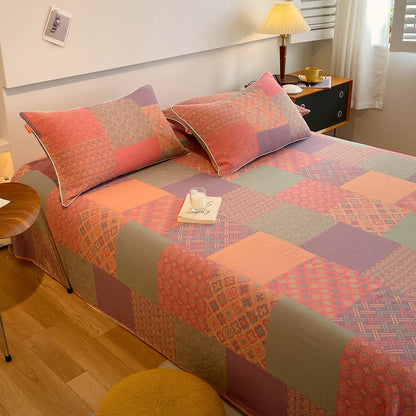 Vintage Double Layer Coverlet | 100% Organic Cotton | Twin Size