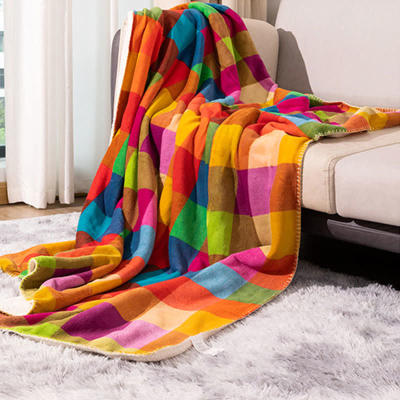 Plaid Throw Blanket | Soft Polyester | 50" x 60"