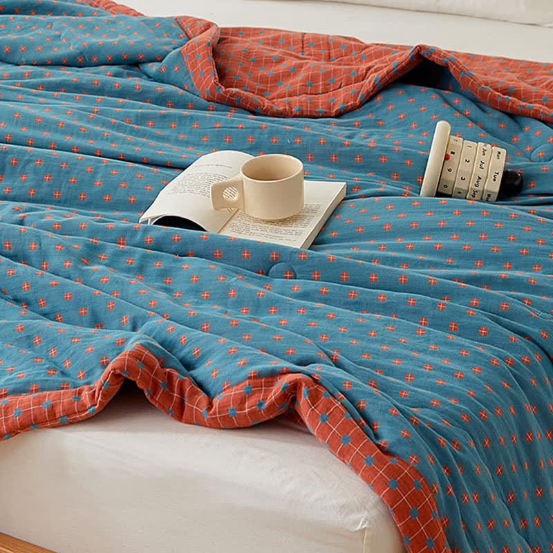 Reversible Cotton Quilt | 100% Organic Cotton | Full/Queen/King Sizes