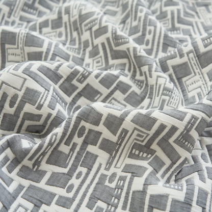 Modern Cotton Gauze Quilt Set | Hypoallergenic & Eco-Friendly | Full/Queen Size Options