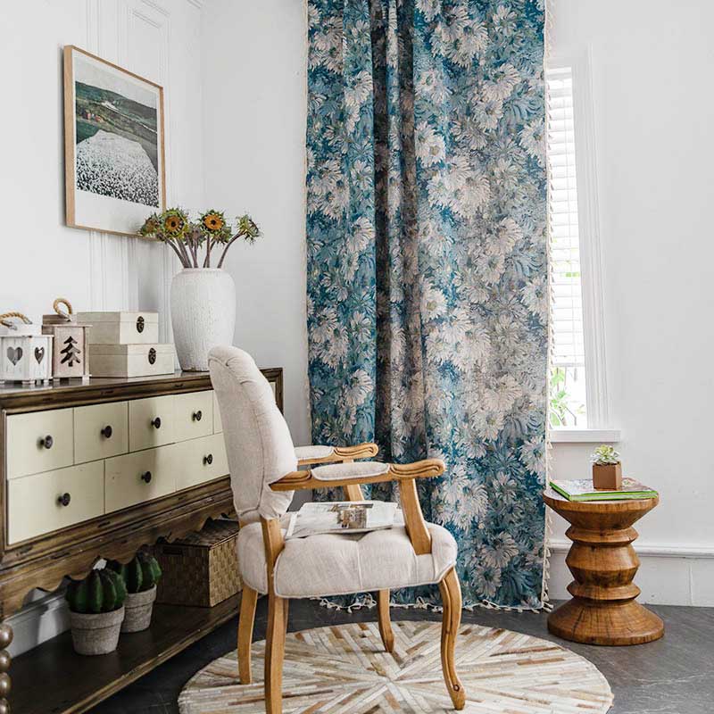 Boho Tassel Curtain | Cotton Blend | Semi-Blackout