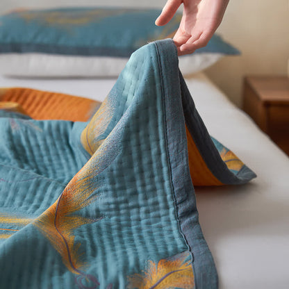 Luxurious Cotton Gauze Quilt Set | 100% Organic Cotton | Full/Queen/King Options
