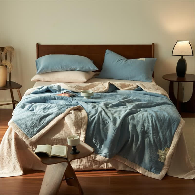 Double Layer Gauze Bedding Set | 100% Organic Cotton | Full & Queen Sizes