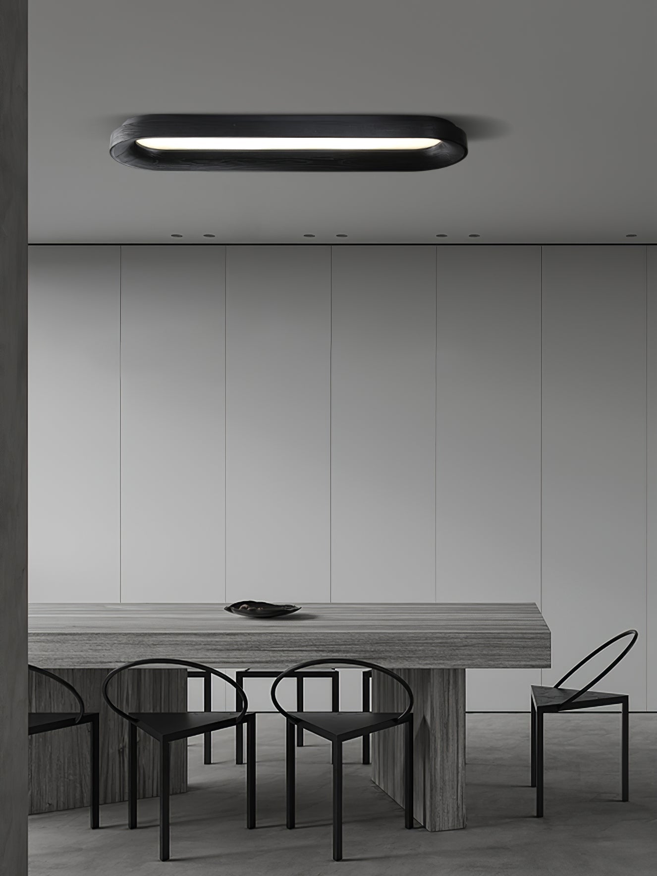 Flowing Cloud Ceiling Lamp | Wood, Metal, Acrylic | White Shade