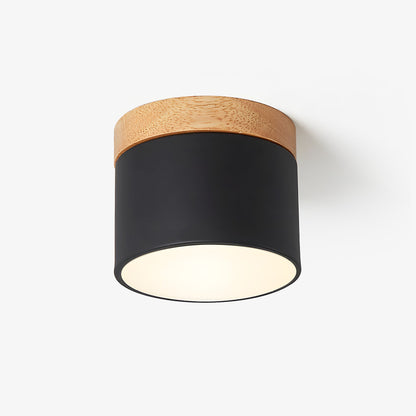 Alva Wooden Surface Downlight | Wood & Metal | Black, White, Grey, Blue, Green, Pink, Coffee