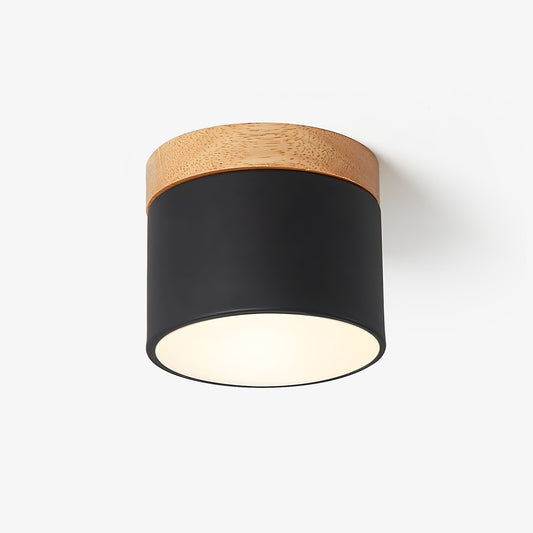 Alva Wooden Surface Downlight | Wood & Metal | Black, White, Grey, Blue, Green, Pink, Coffee