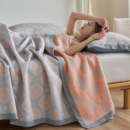 Double Layer Cotton Quilt | Breathable Organic Cotton | Available in Full, Queen, King Sizes
