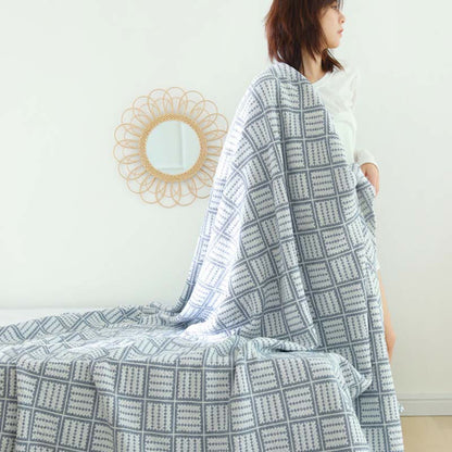 Plaid Quilt | 100% Organic Cotton | Lightweight Reversible Design