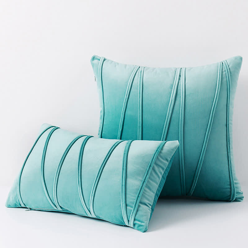 Stripe Pattern Decorative Pillowcase | Premium Soft Velvet | Available in Multiple Sizes