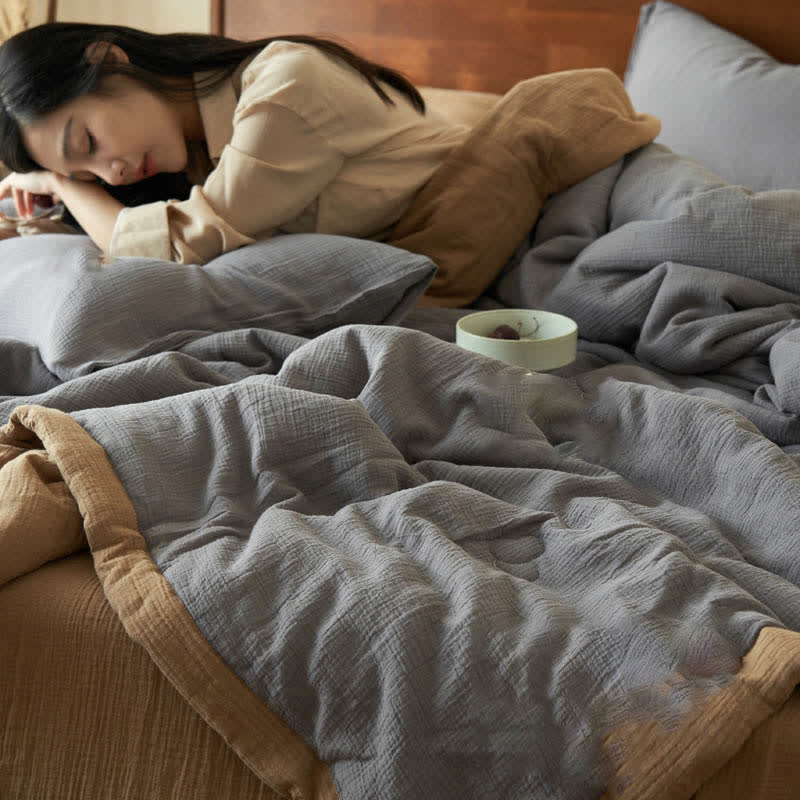 Double Layer Gauze Bedding Set | 100% Organic Cotton | Full & Queen Sizes