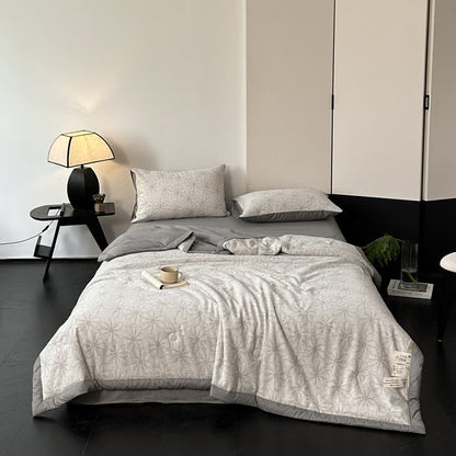 Jacquard Daisy Bedding Set | Cotton Gauze | 4 Pieces