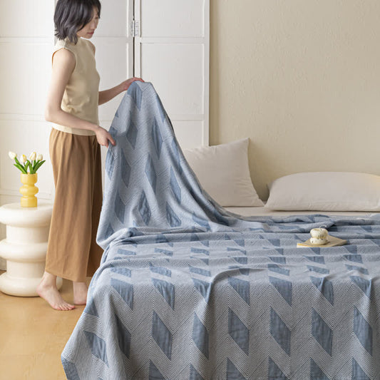 Summer Quilt | Pure Cotton | Zigzag Print | Full/Queen Size