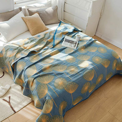 Dandelion Print Quilt | 100% Organic Cotton | King Size
