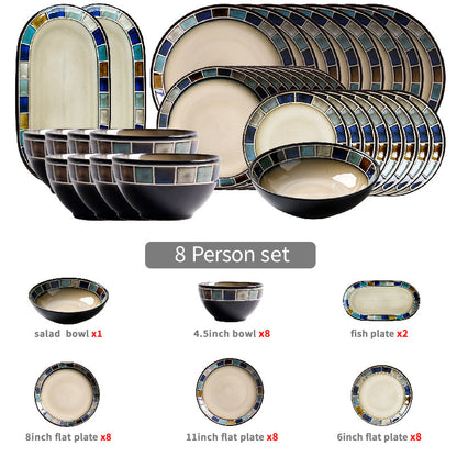 Hyra Dinnerware Set | Stoneware | 4, 6, or 8 Person Sets