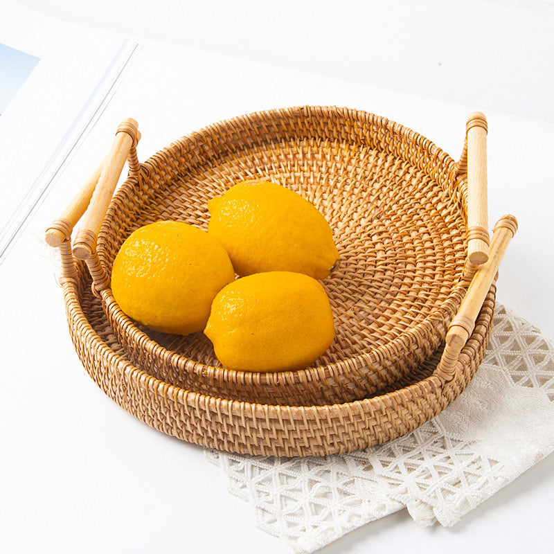Rattan Tray Set | Eco-Friendly Hand Woven | 3 Sizes (S, M, L)