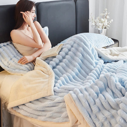 Soft Lightweight Throw Blanket | Double Velvet Polyester | Available in Multiple Colors