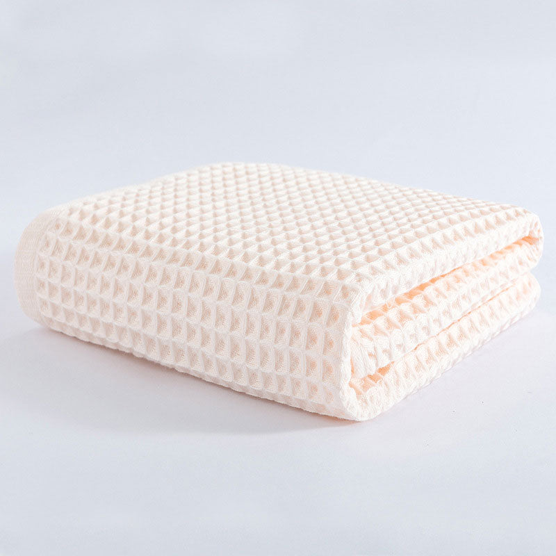 Waffle Weave Bath Towel | Cotton | Eco-Friendly & Super Absorbent | 70x140 cm