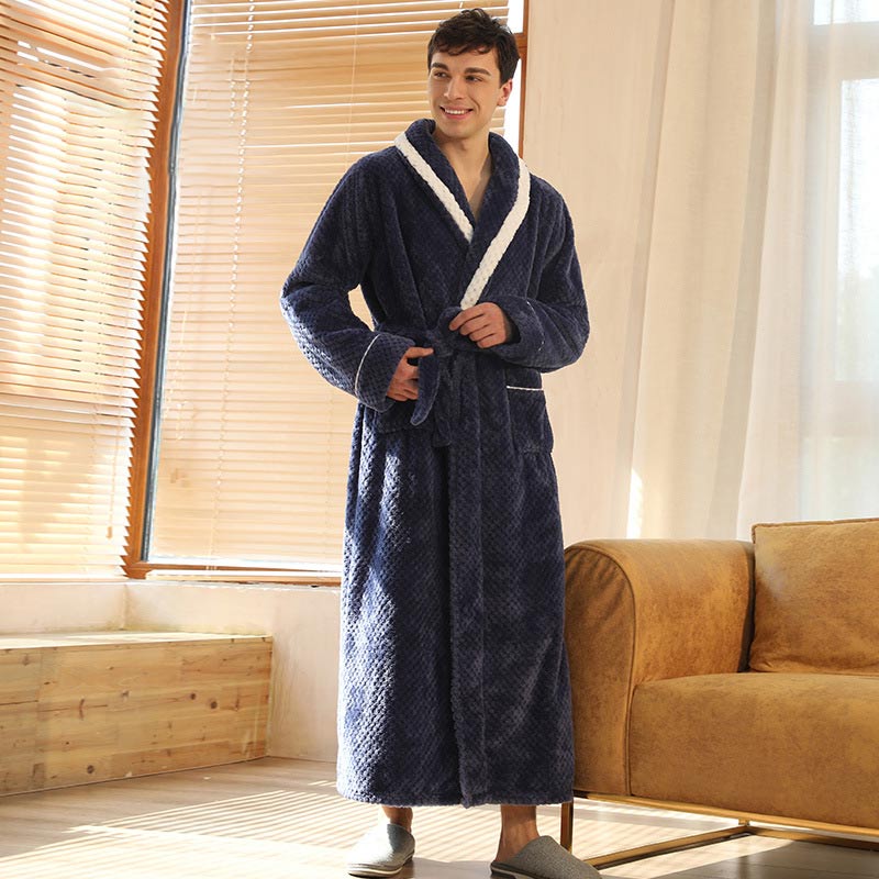 Thick Fleece Bathrobe | Skin-Friendly Material | Playful Prints