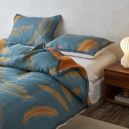 Luxurious Cotton Gauze Quilt Set | 100% Organic Cotton | Full/Queen/King Options