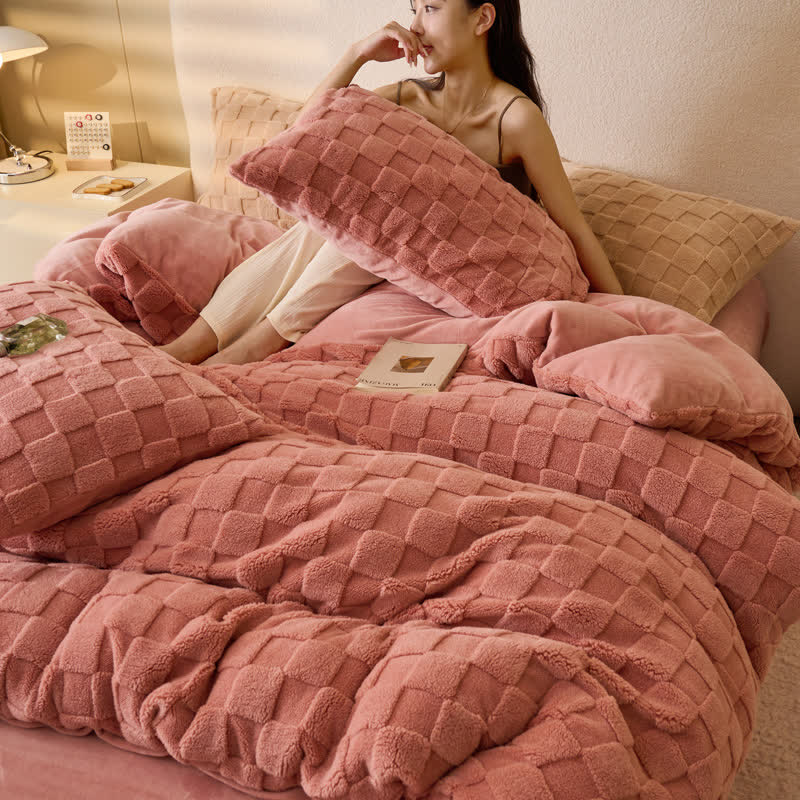 Checkerboard Duvet Cover | Soft Microfiber | Queen Size