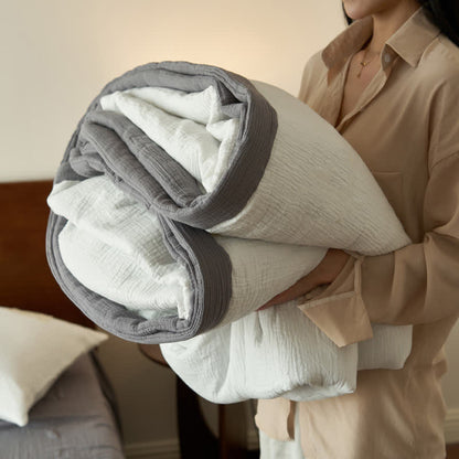Double Layer Gauze Bedding Set | 100% Organic Cotton | Full & Queen Sizes
