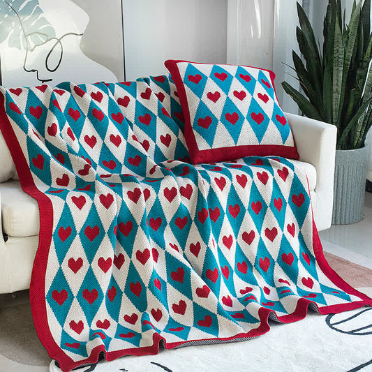 Decorative Knitted Blanket | Soft Acrylic | 39"x51" & 51"x70"
