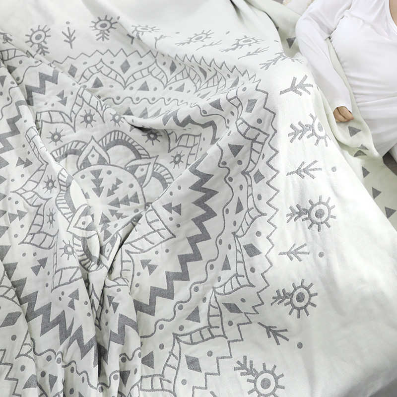 Cotton Reversible Quilt | Chic Mandala Design | Full/Queen Size