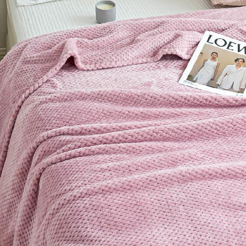 Lightweight Throw Blanket | Soft Polyester | Full Size 71"x79"