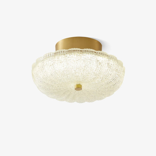 Starlit Ceiling Light | Crystal Glass & Brass | 20cm Diameter