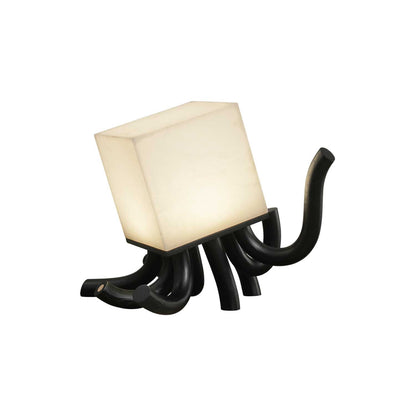 Octavia Table Lamp | Hand-Carved Wood & Alabaster | 39cm or 55cm