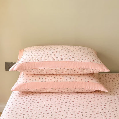 Pure Cotton Coverlet Set | Floral Print | Available in Full, Queen, King Sizes