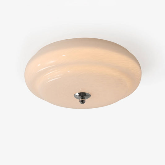 Noble Ceiling Lamp | Glass & Metal | Chrome & White