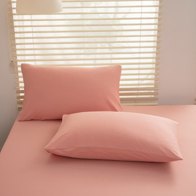 Decorative Pillowcase Set | Soft Pure Cotton | 2-Pack
