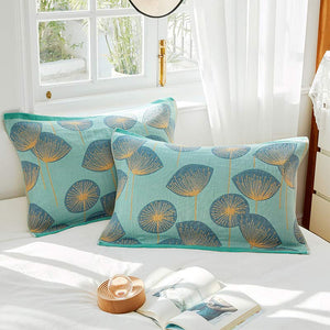 Dandelion Print Pillow Towel Set | Cotton Gauze | 2 Pieces