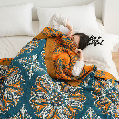 Cotton Gauze Quilt | 100% Organic Cotton | Reversible Design