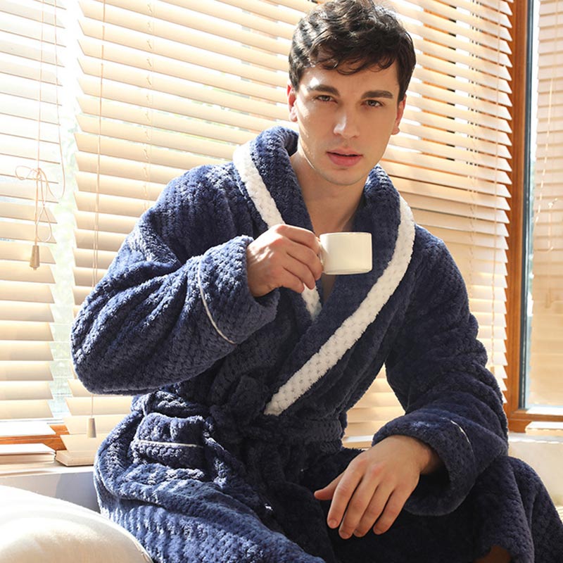 Thick Fleece Bathrobe | Skin-Friendly Material | Playful Prints