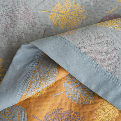 Cotton Gauze Reversible Quilt | Yarn-Dyed Jacquard | Full/Queen/King Sizes
